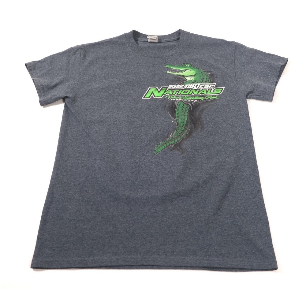 Gildan Shirt Mens S Gray 2022 DIRTcar Nationals Volusia Racing Graphic Tee